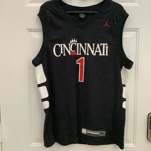 Cincinnati #1 Hollenbenbeck Bearcats Basketball Jersey Jordan Nike Team Sports M